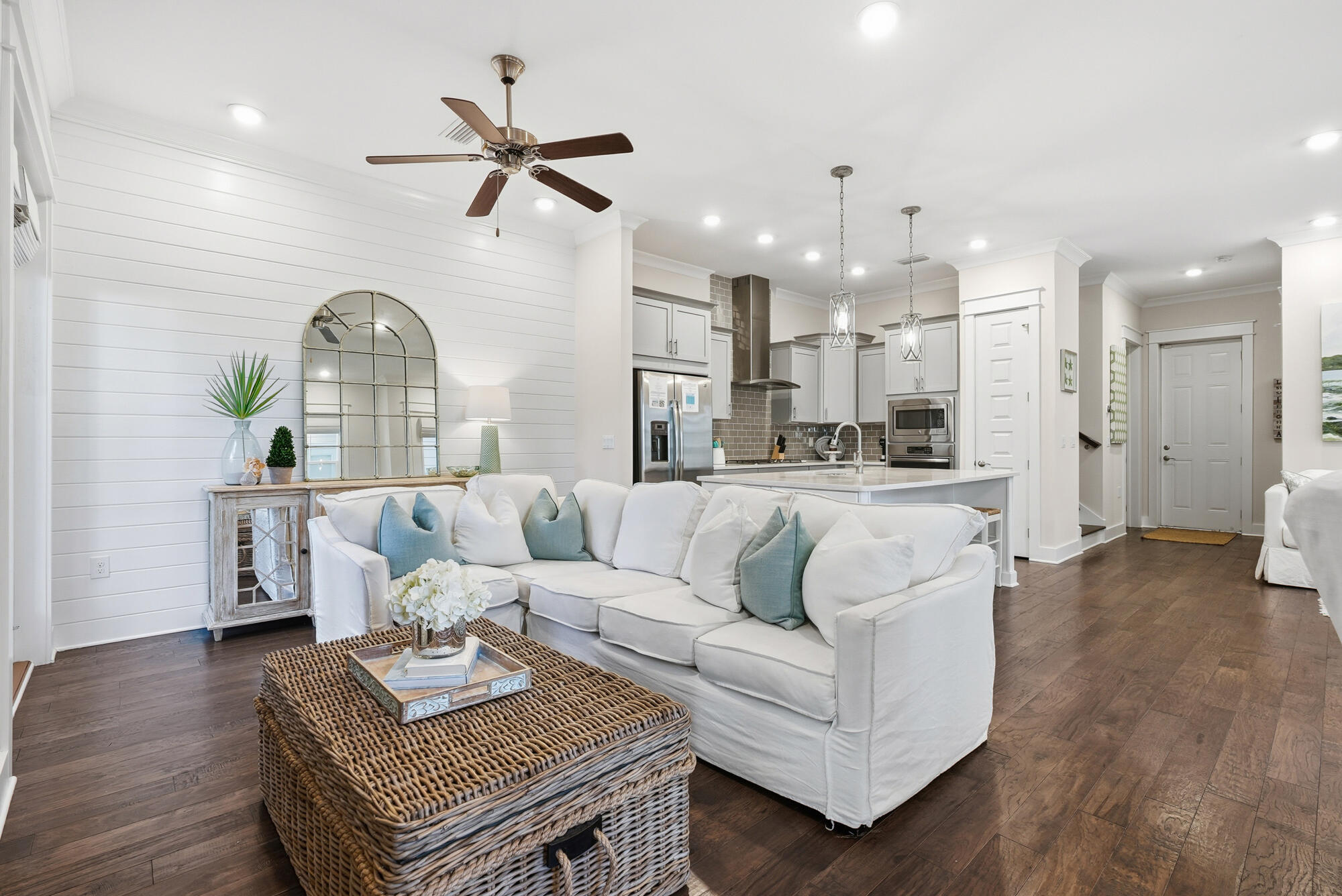 23 East York Ln Inlet Beach, Unit A Inlet Beach, FL 32461 - Photo 9 of 51 a living room with furniture and a wooden floor
