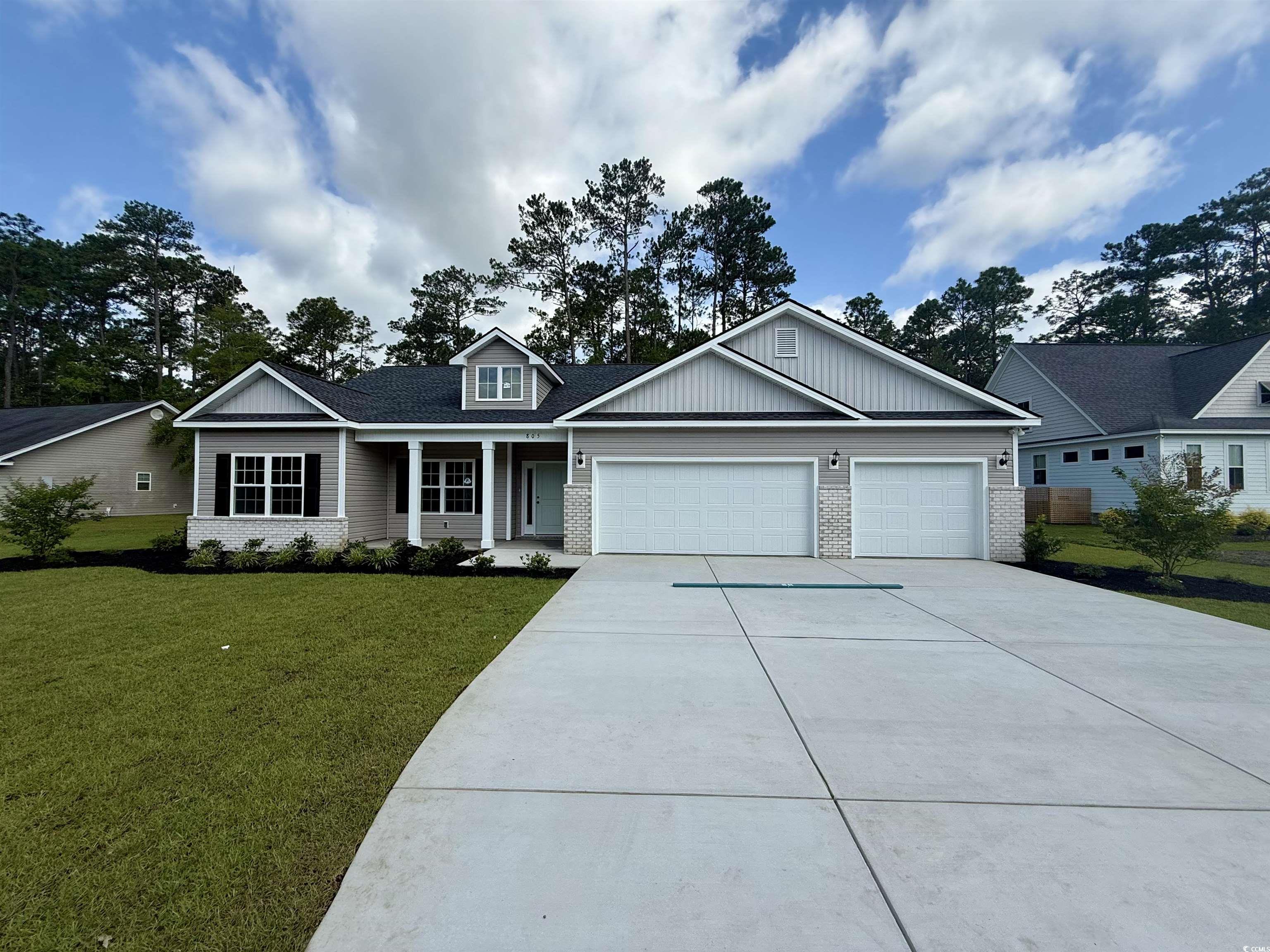 805 Francis Parker Road Georgetown, SC 29440 - Photo 1 of 13 View of front of house featuring brick siding, dri