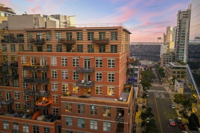 a front view of a building