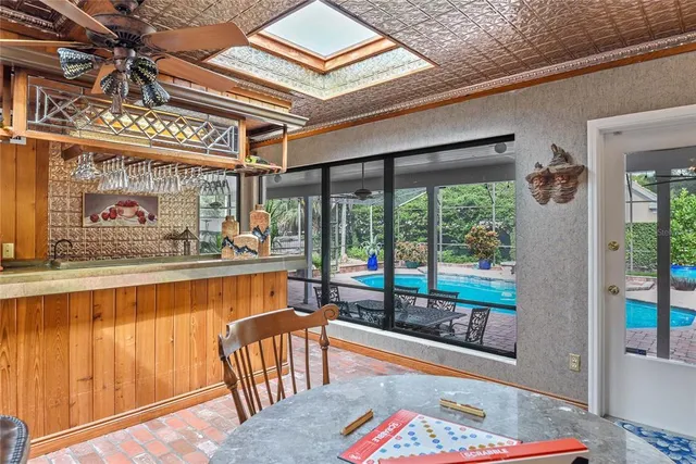 a view of a living room and front door