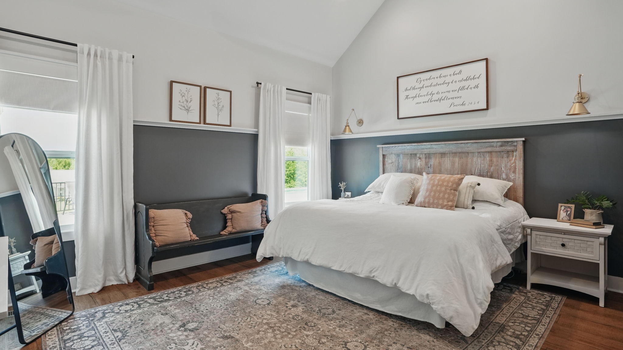 211 Claypool Road Bethpage, TN 37022 - Photo 16 of 73 a bedroom with a bed and a flat screen tv