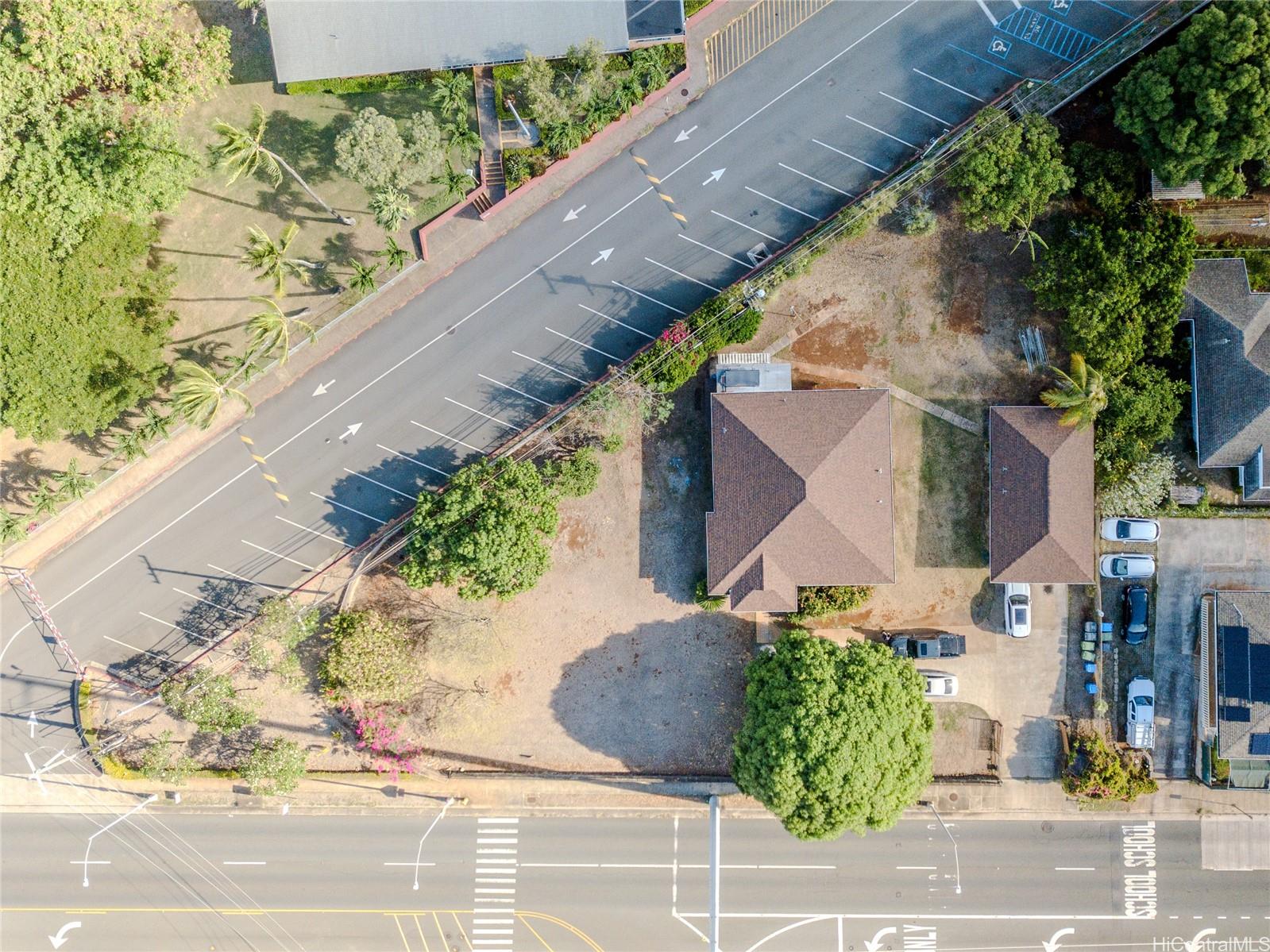 a view of a garden of a house