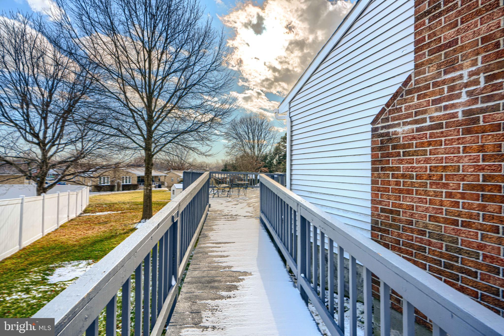 9213 Ramblebrook Road Nottingham, MD 21236 - Photo 42 of 51 ramp from driveway to deck - easy access to home