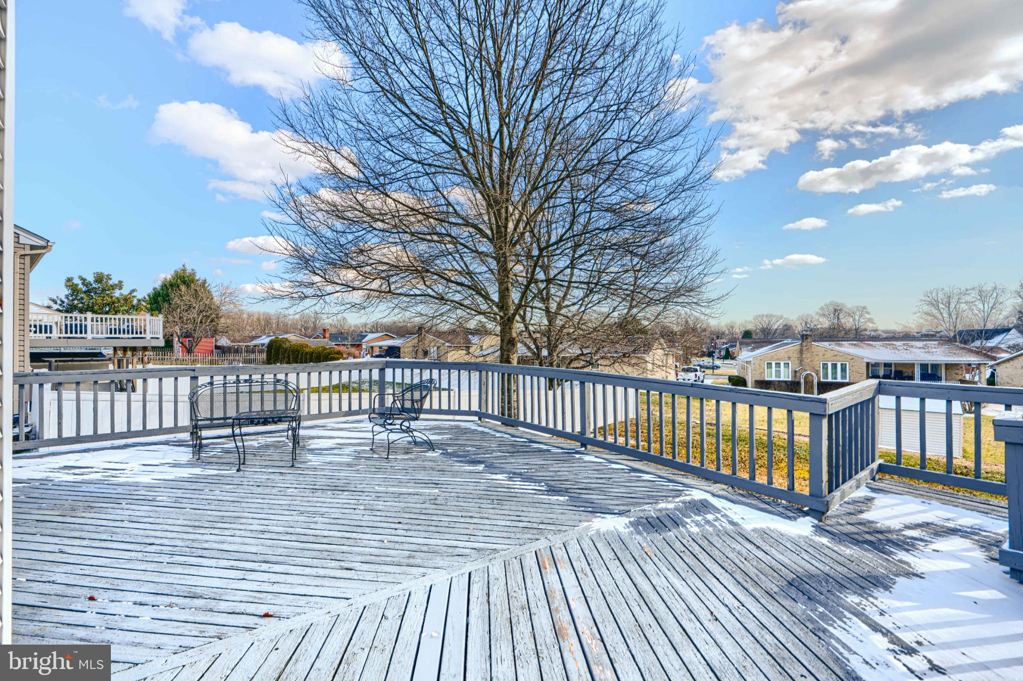 9213 Ramblebrook Road Nottingham, MD 21236 - Photo 45 of 51 Spacious deck with scenic winter views.