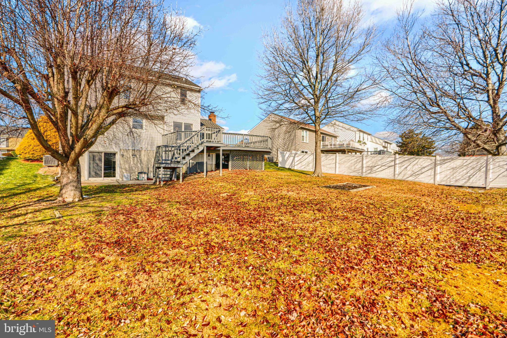 9213 Ramblebrook Road Nottingham, MD 21236 - Photo 51 of 51 Spacious backyard with autumn leaves.