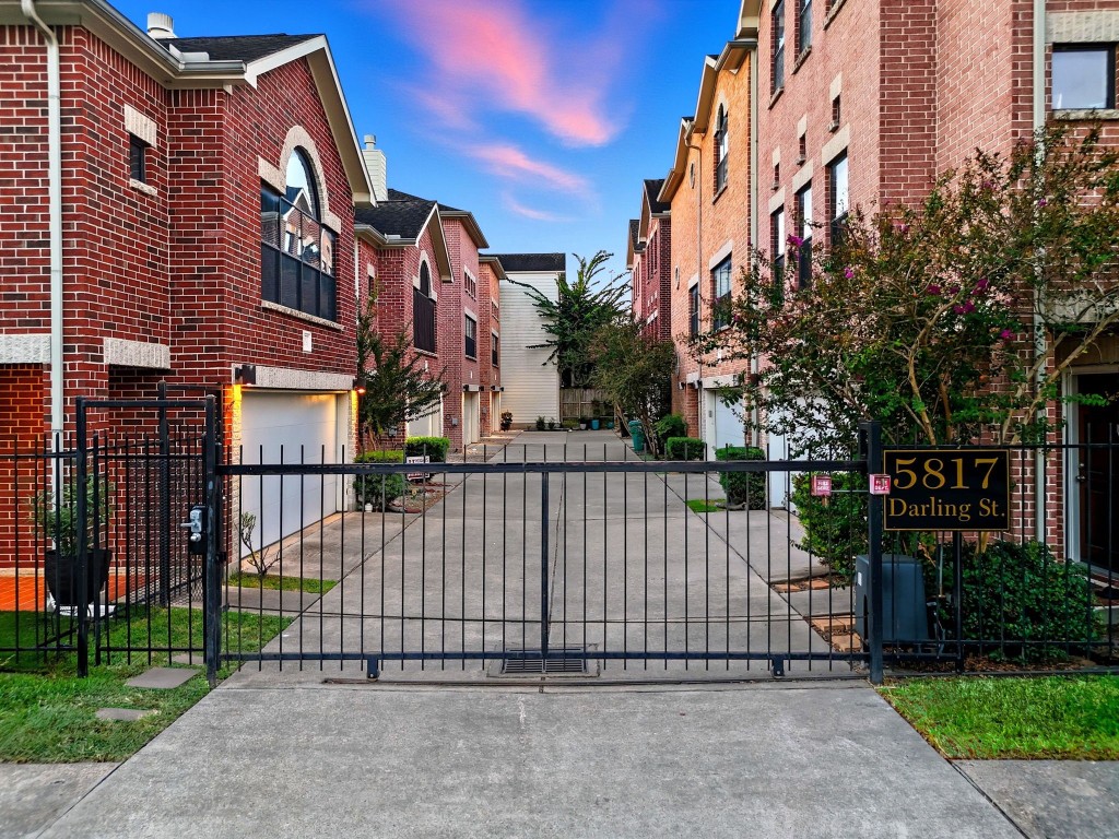 5817 Darling Street, Unit D Houston, TX 77007 - Photo 10 of 40 A gated entry with remote access will bring you peace of mind, and a rare off-street parking spot assigned for this home only makes it easy to entertain guests.