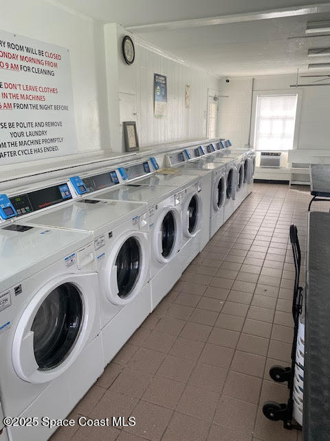 926 Jamestown Avenue, Unit 93 Indian Harbour Beach, FL 32937 - Photo 28 of 31 a view of a kitchen with washer and dryer