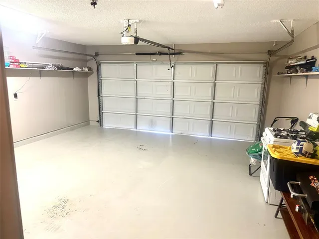 a view of a garage