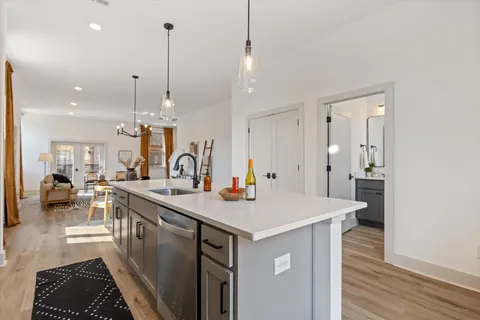 a view of a kitchen area