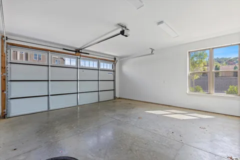 a view of an empty garage