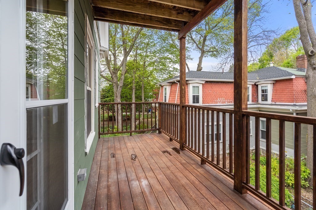 3 Adelaide Terrace, Unit 2 Boston, MA 02130 - Photo 13 of 16 a view of a wooden balcony