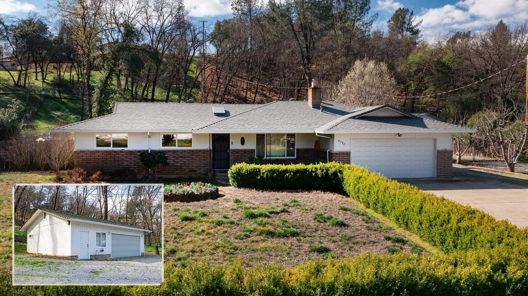 8790 Redbank Road Redding, CA 96001 - Photo 1 of 21 a view of house with yard and sitting area