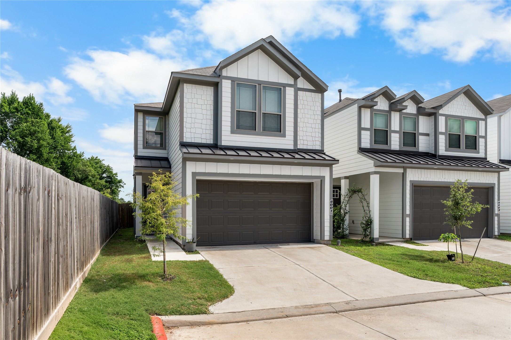 4001 Baja Lane Houston, TX 77045 - Photo 2 of 27 One of the most sought-after features in newer construction, a private driveway offers both convenience and additional parking without sacrificing the clean, modern curb appeal of the home.