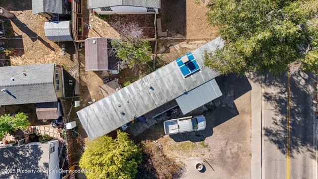 a view of a car in garage