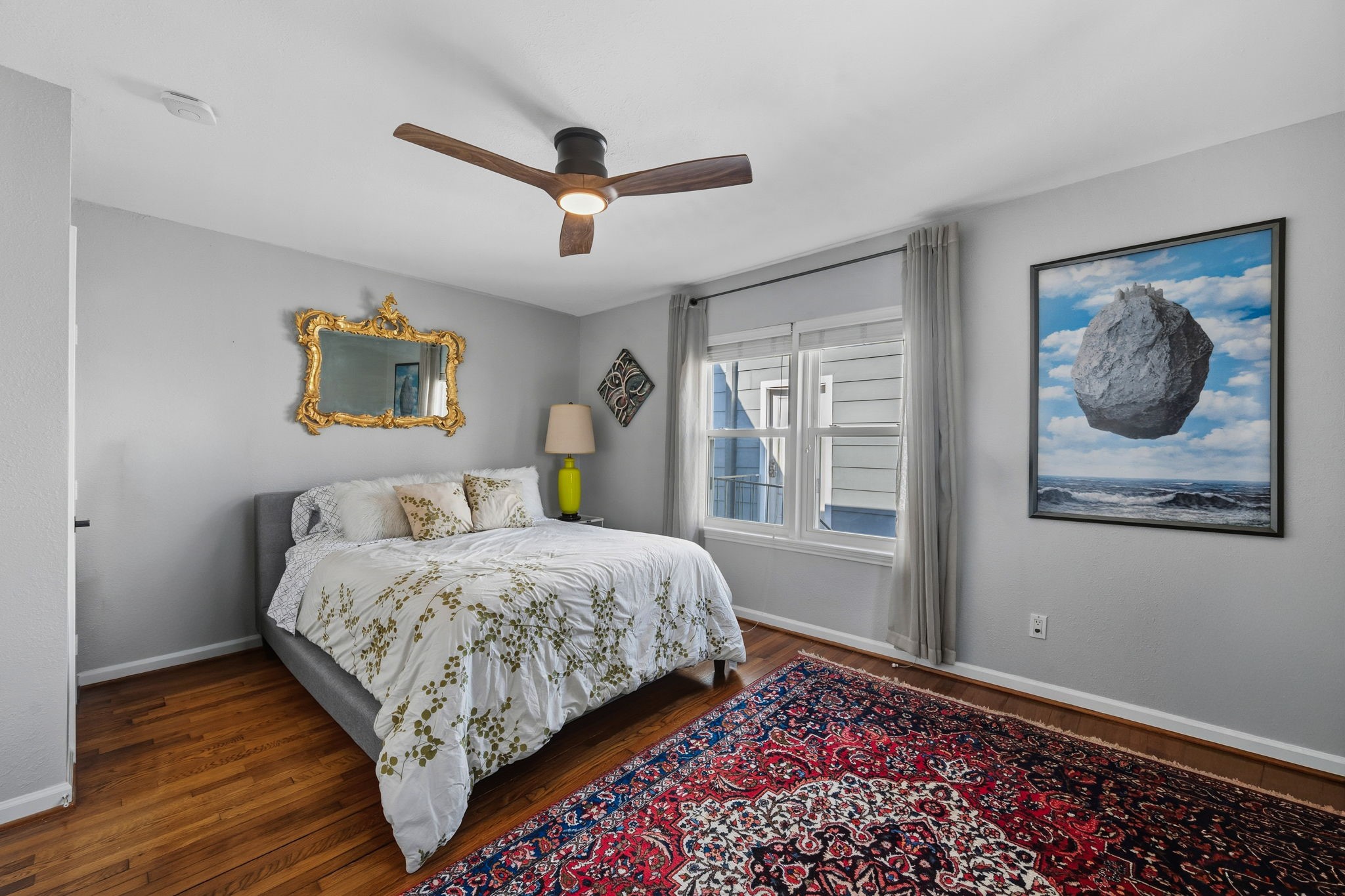1831 Palm Street Houston, TX 77004 - Photo 16 of 27 Second bedroom with modern ceiling fan, and plenty of natural light.