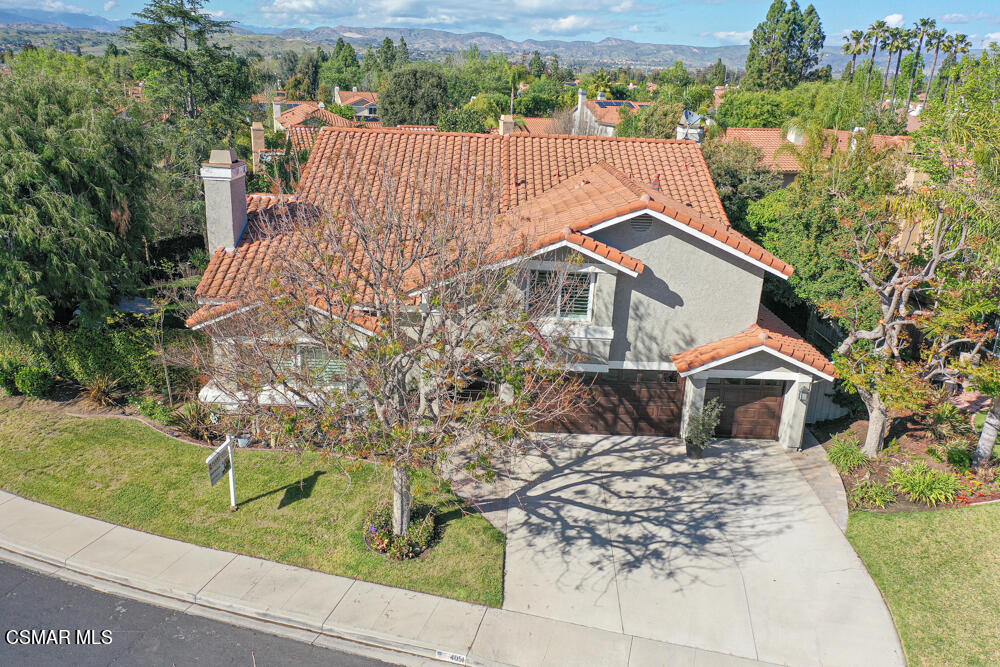 4051 Doneva Road Moorpark, CA 93021 - Photo 47 of 52 a aerial view of a house with a yard