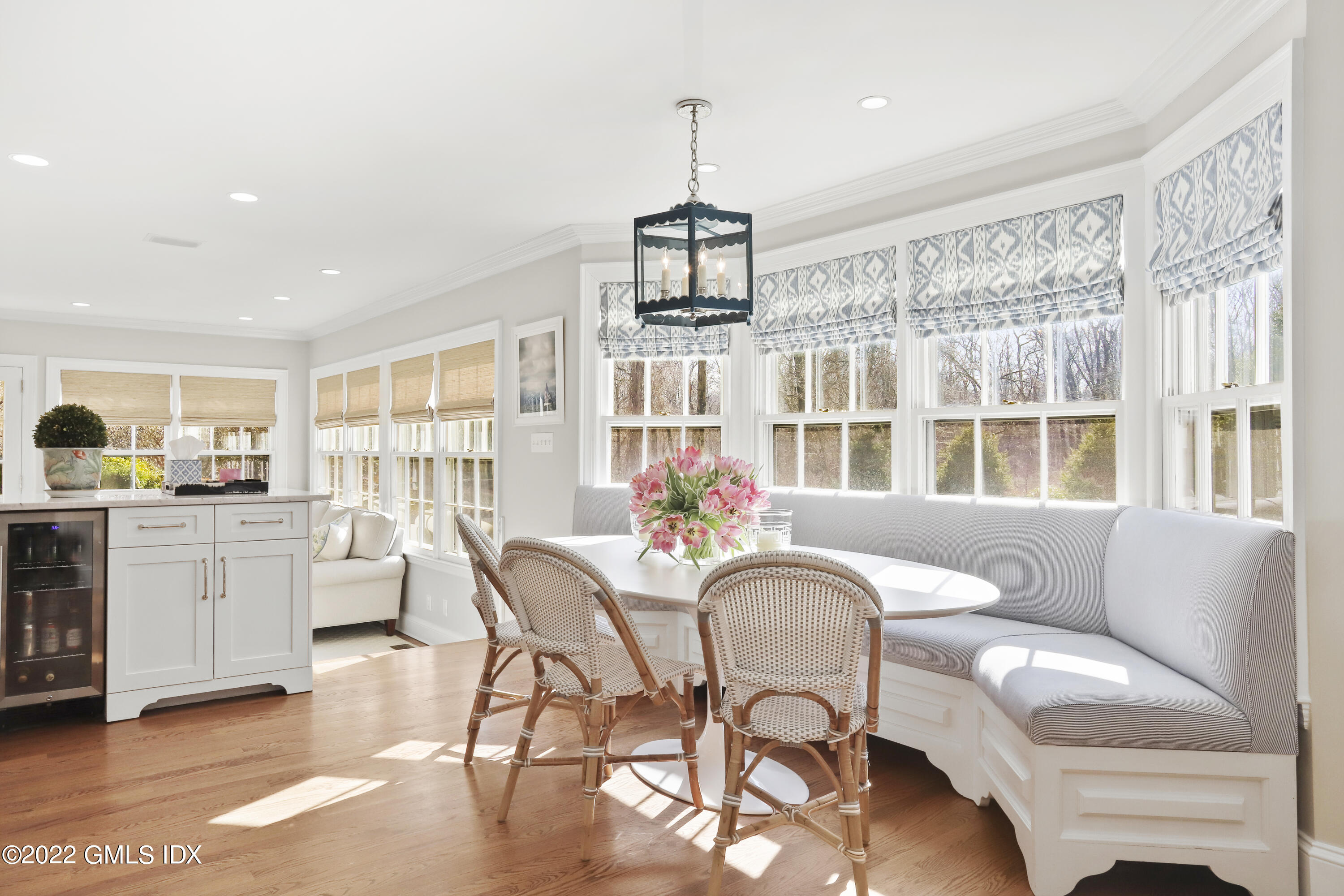 144 Pecksland Road Greenwich, CT 06831 - Photo 18 of 49 a view of a dining room with furniture window and wooden floor