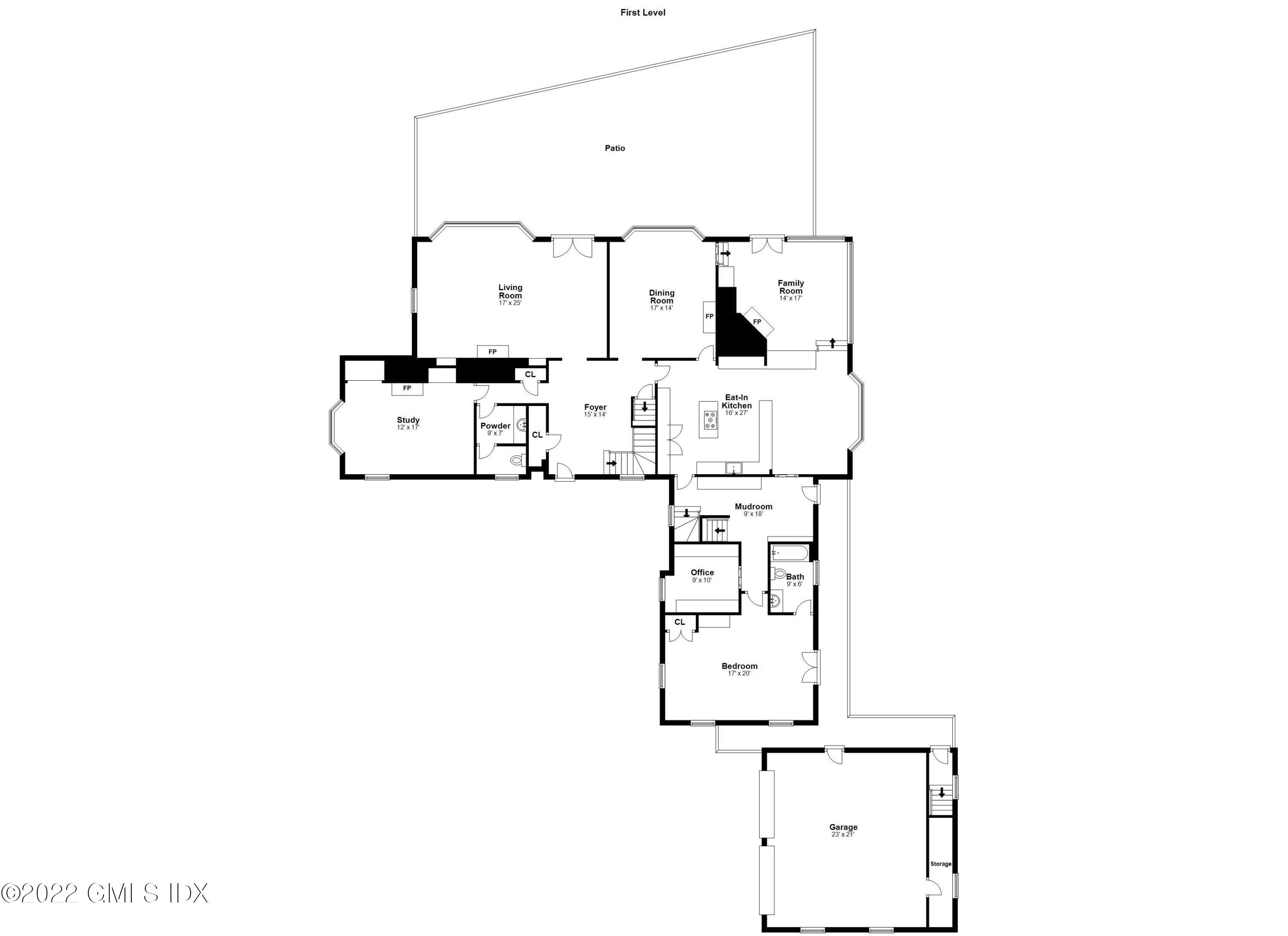 144 Pecksland Road Greenwich, CT 06831 - Photo 45 of 49 a picture of floor plan