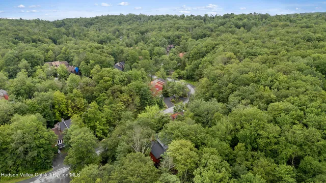 a view of a green field with lots of bushes