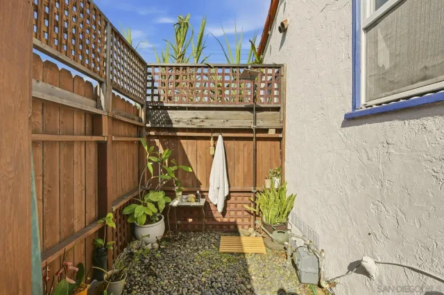 a view of front door