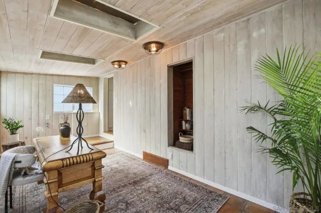 a view of a outdoor space with seating area