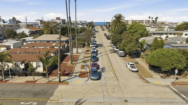 an aerial view of a city