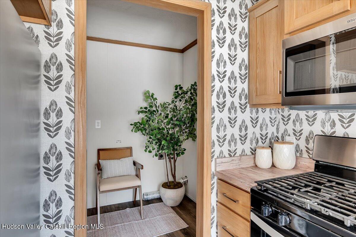 185 Old State Road, Unit 55 Broadalbin, NY 12025 - Photo 12 of 62 a kitchen with a potted plant and a stove