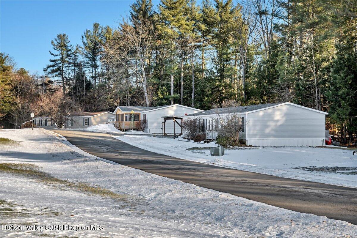 185 Old State Road, Unit 55 Broadalbin, NY 12025 - Photo 46 of 62 a view of street with houses and trees in the background