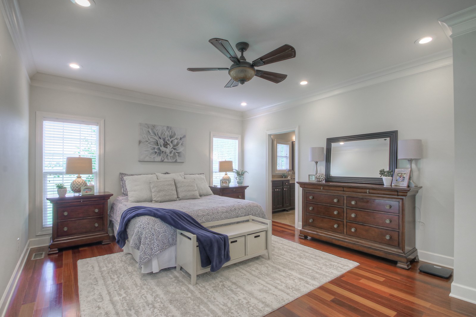 9251 Link Road Christiana, TN 37037 - Photo 20 of 40 a bedroom with a bed and wooden floor