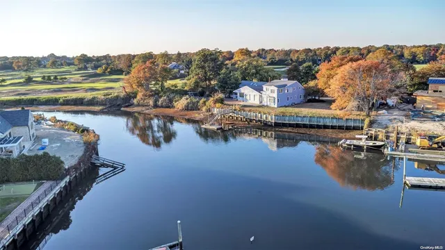 a view of a lake with a mountain