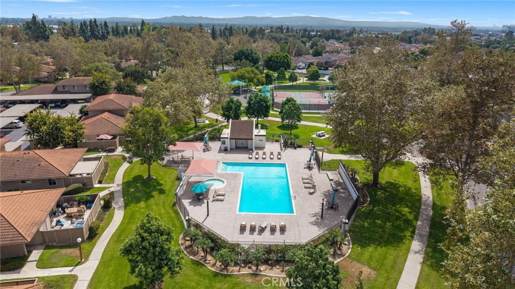 14272 Raintree Road Tustin, CA 92780 - Photo 22 of 24 an aerial view of a house with a garden