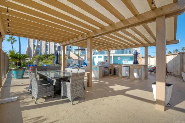 a view of outdoor seating