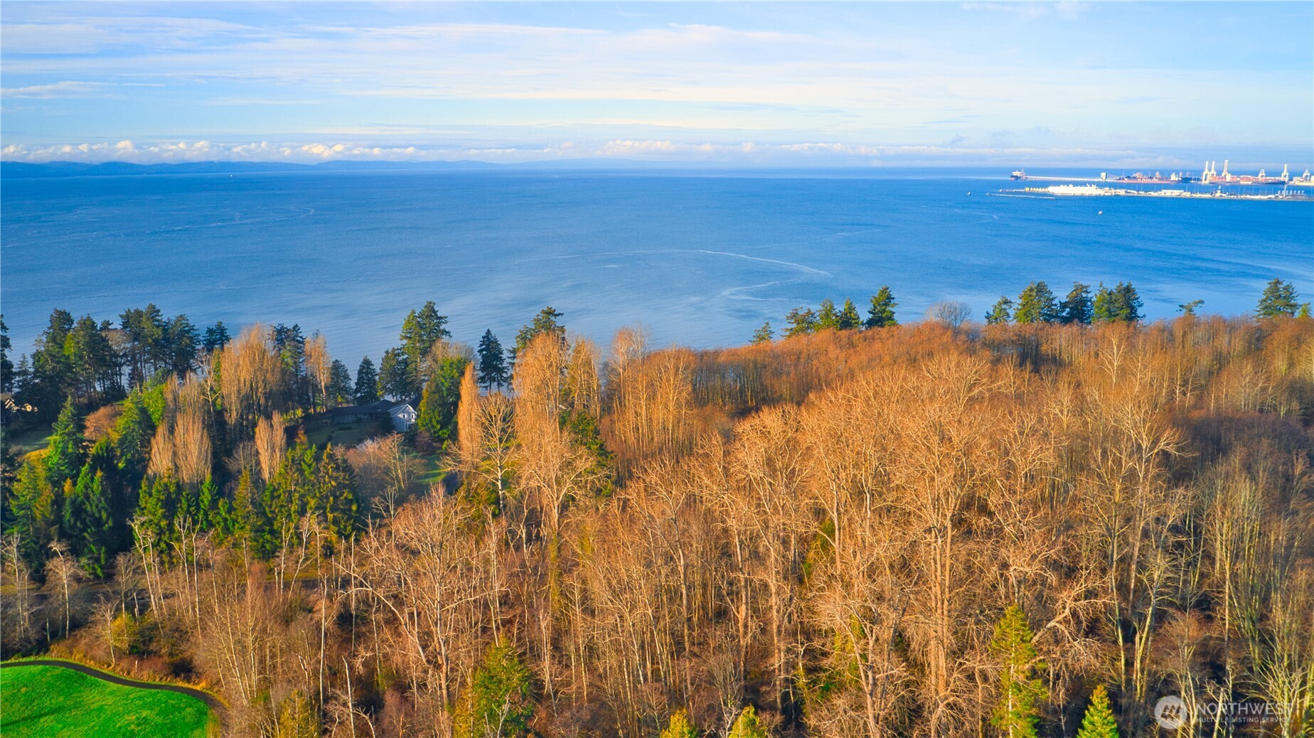 211 Marine Drive Point Roberts, WA 98281 - Photo 2 of 13 a view of a ocean with a building in the background