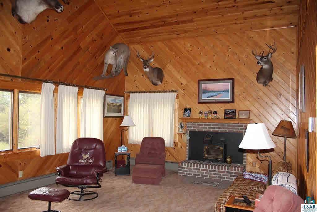 8693 South Lyman Lake Road South Range, WI 54874 - Photo 3 of 25 Main cabin living room