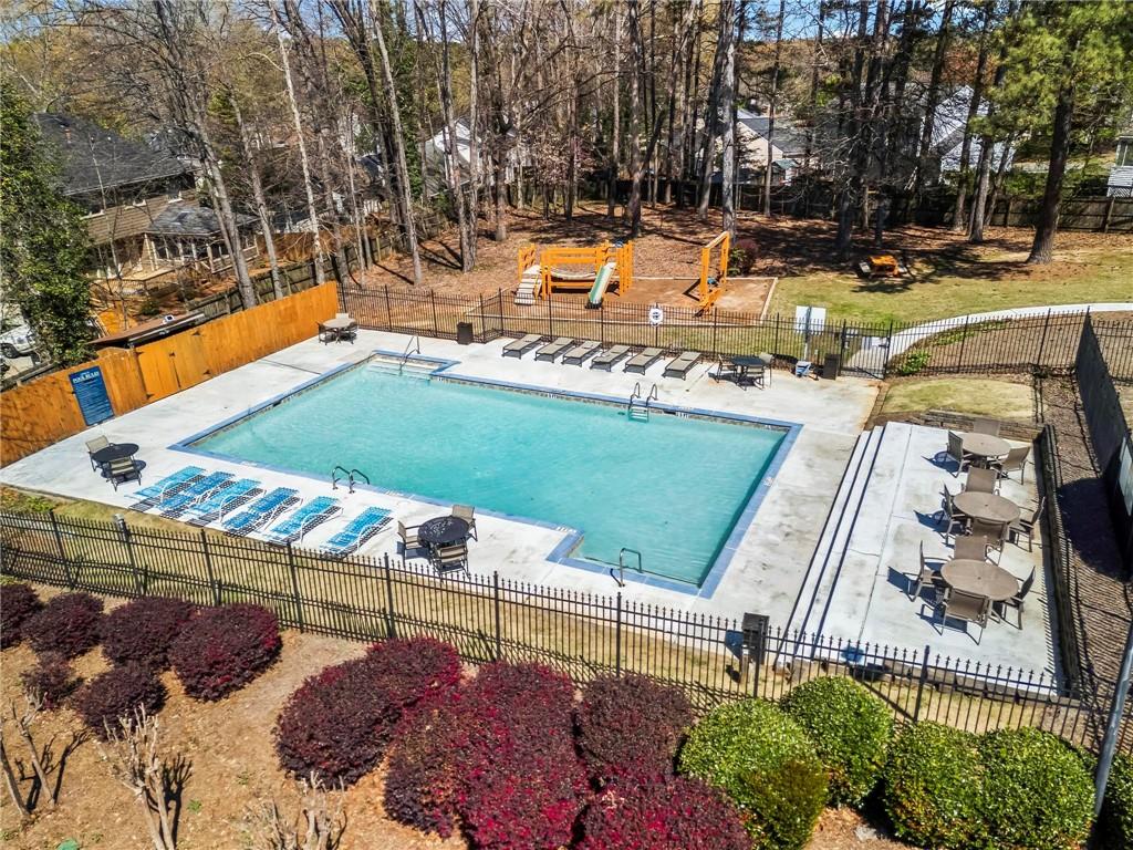 1996 Morning Walk Northwest Acworth, GA 30102 - Photo 21 of 22 a view of swimming pool with outdoor seating and plants