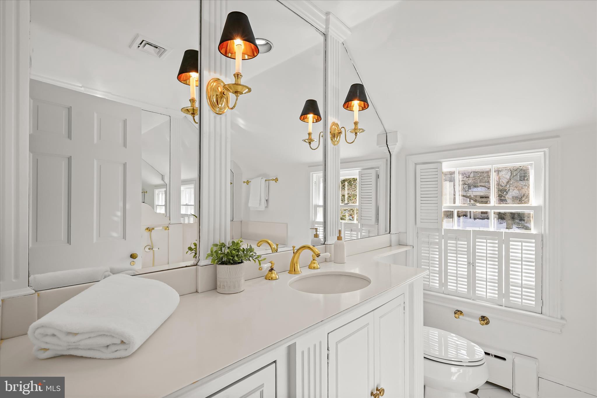 1727 Hoban Road Northwest Washington, DC 20007 - Photo 15 of 25 a bathroom with a sink and a mirror