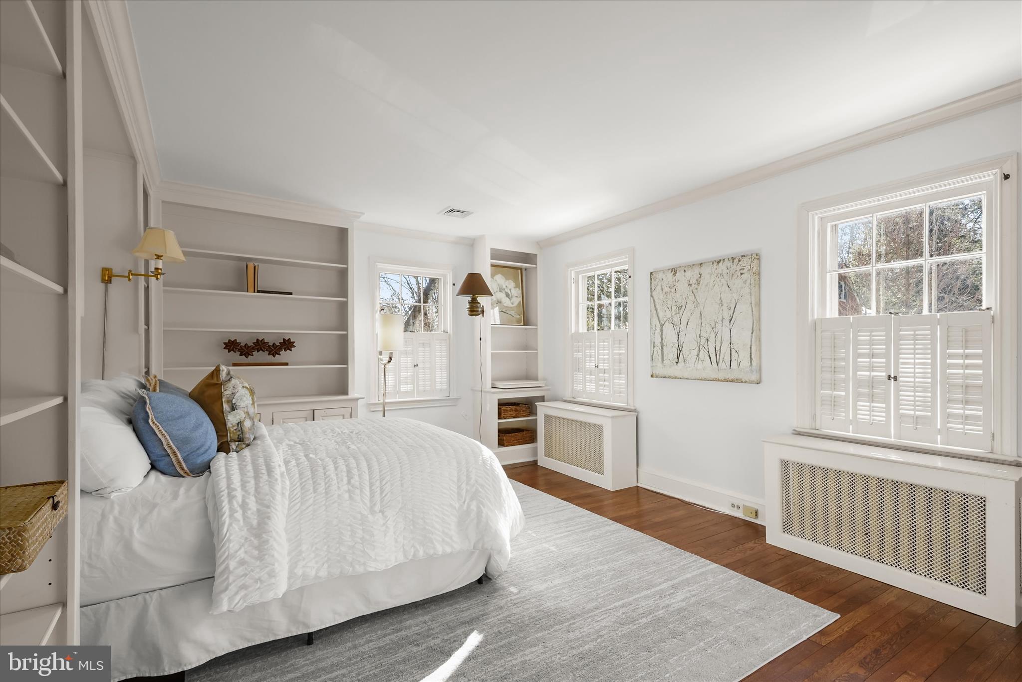 1727 Hoban Road Northwest Washington, DC 20007 - Photo 16 of 25 a bedroom with a large bed and a window