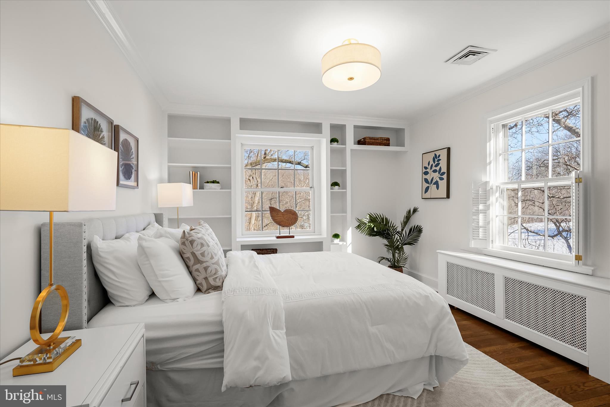 1727 Hoban Road Northwest Washington, DC 20007 - Photo 19 of 25 a bedroom with a bed and a window