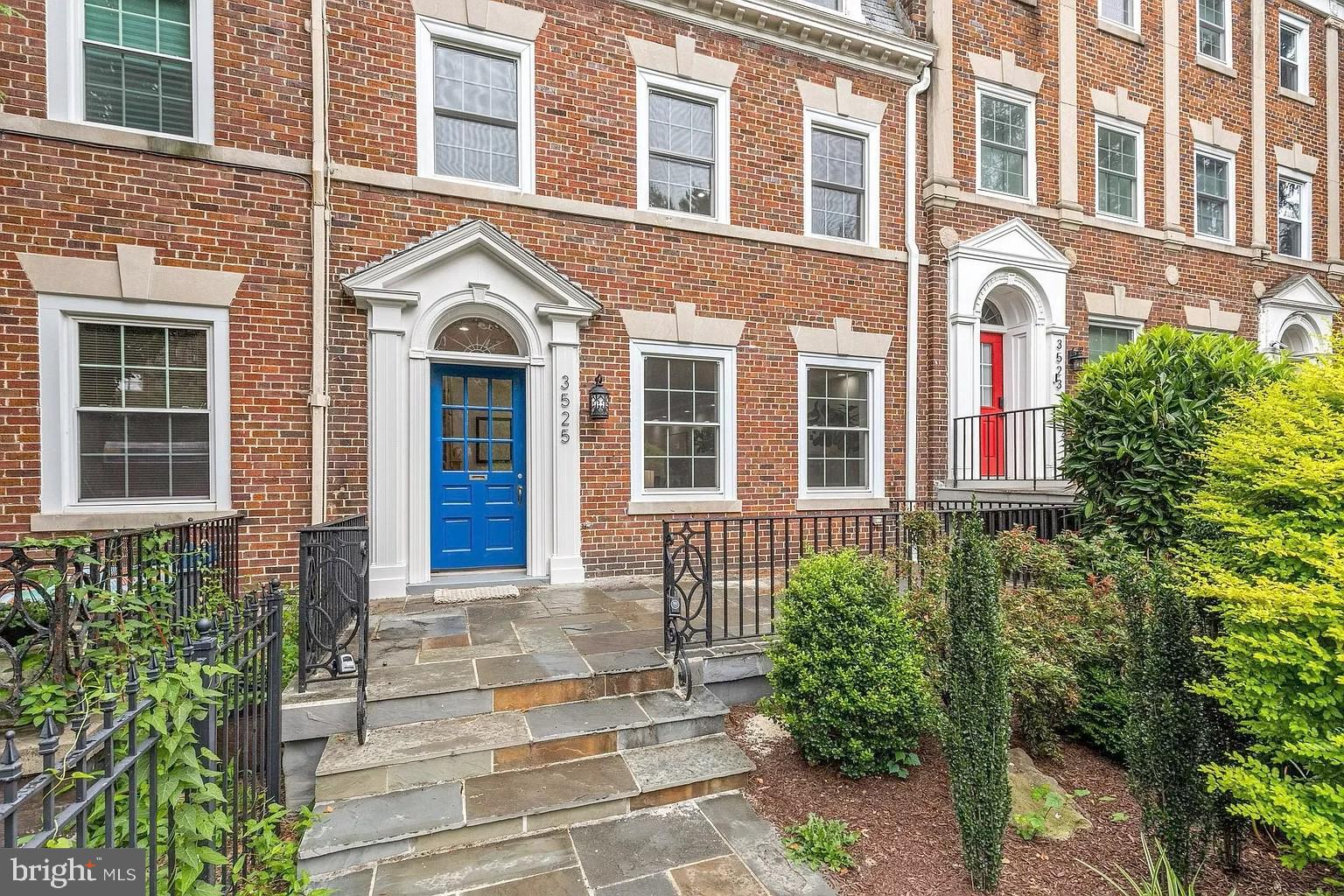 a front view of a house