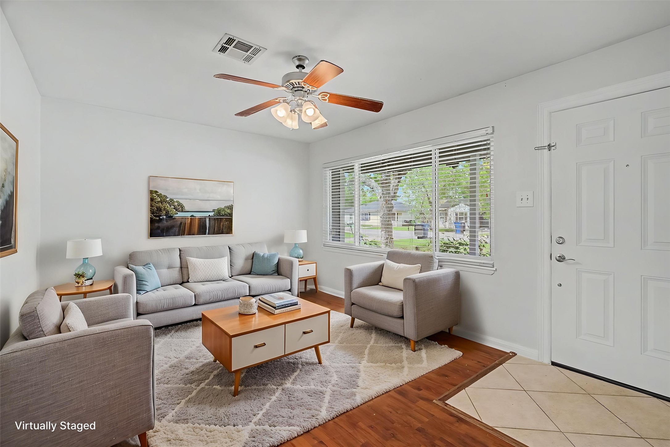 413 Farrer Street Angleton, TX 77515 - Photo 7 of 43 a living room with furniture and a large window