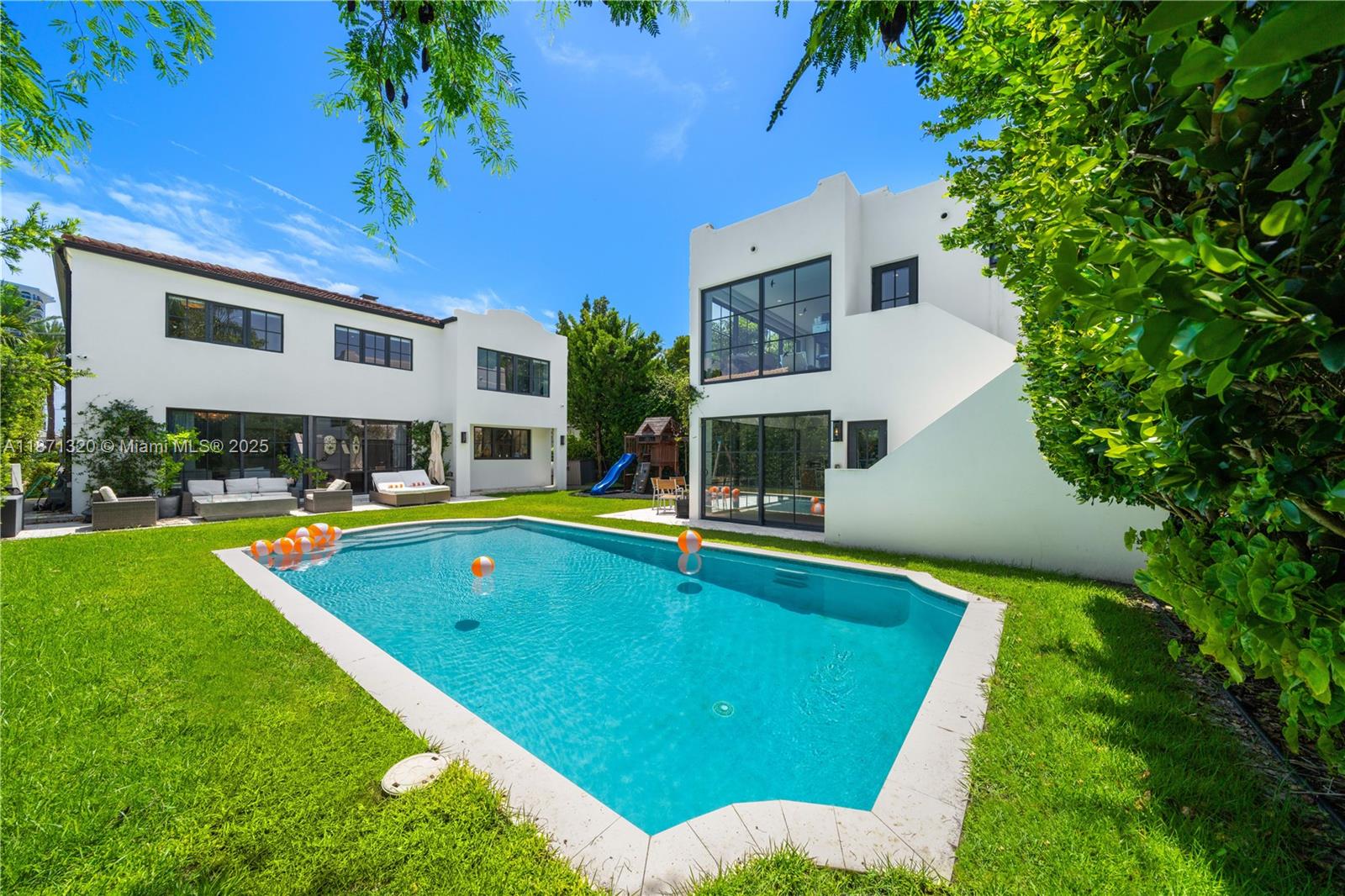 a view of outdoor space yard swimming pool and patio