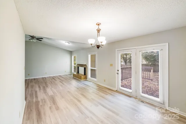 a window in an empty room