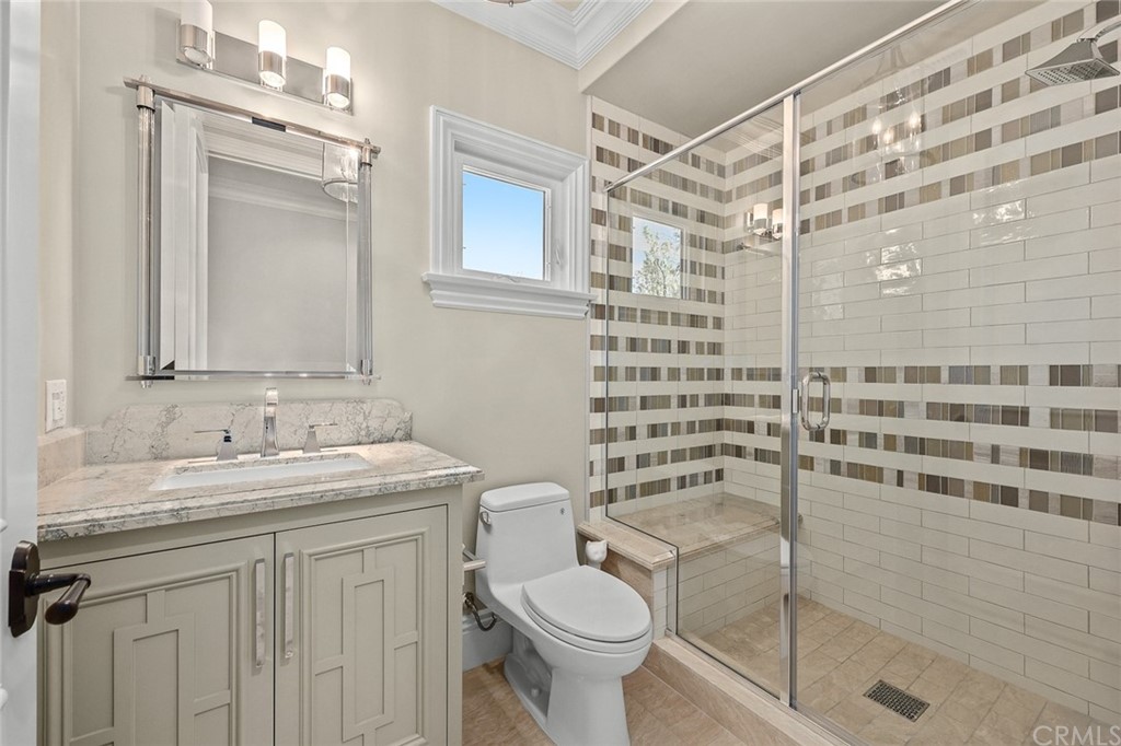 230 San Miguel Drive Arcadia, CA 91007 - Photo 45 of 57 a bathroom with a sink toilet and shower