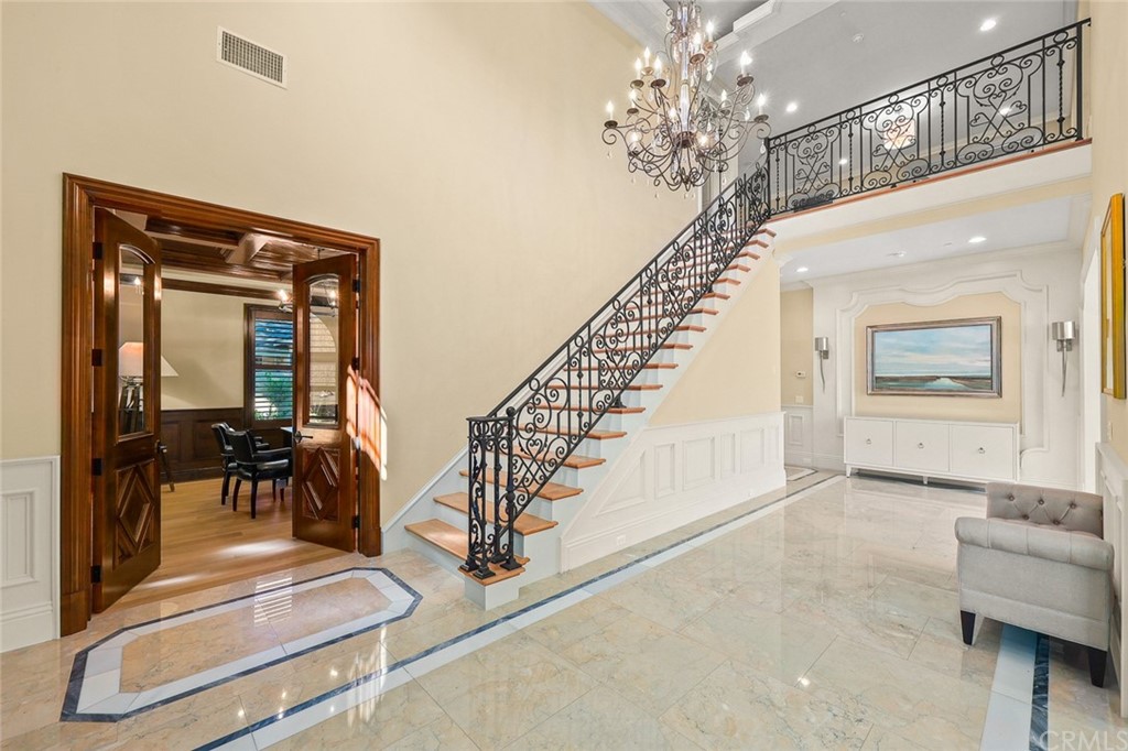 230 San Miguel Drive Arcadia, CA 91007 - Photo 5 of 57 a view of hall way with furniture and chandelier