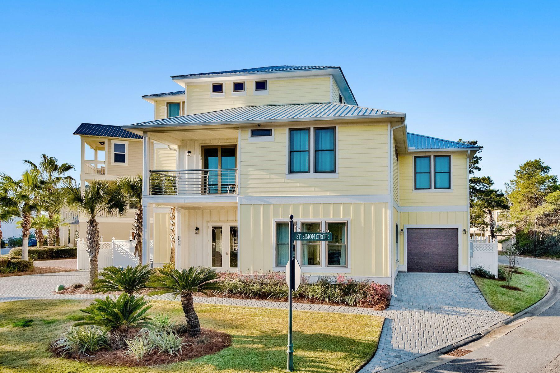 106 St Simon Circle Miramar Beach, FL 32550 - Photo 27 of 27 a front view of a house with garden