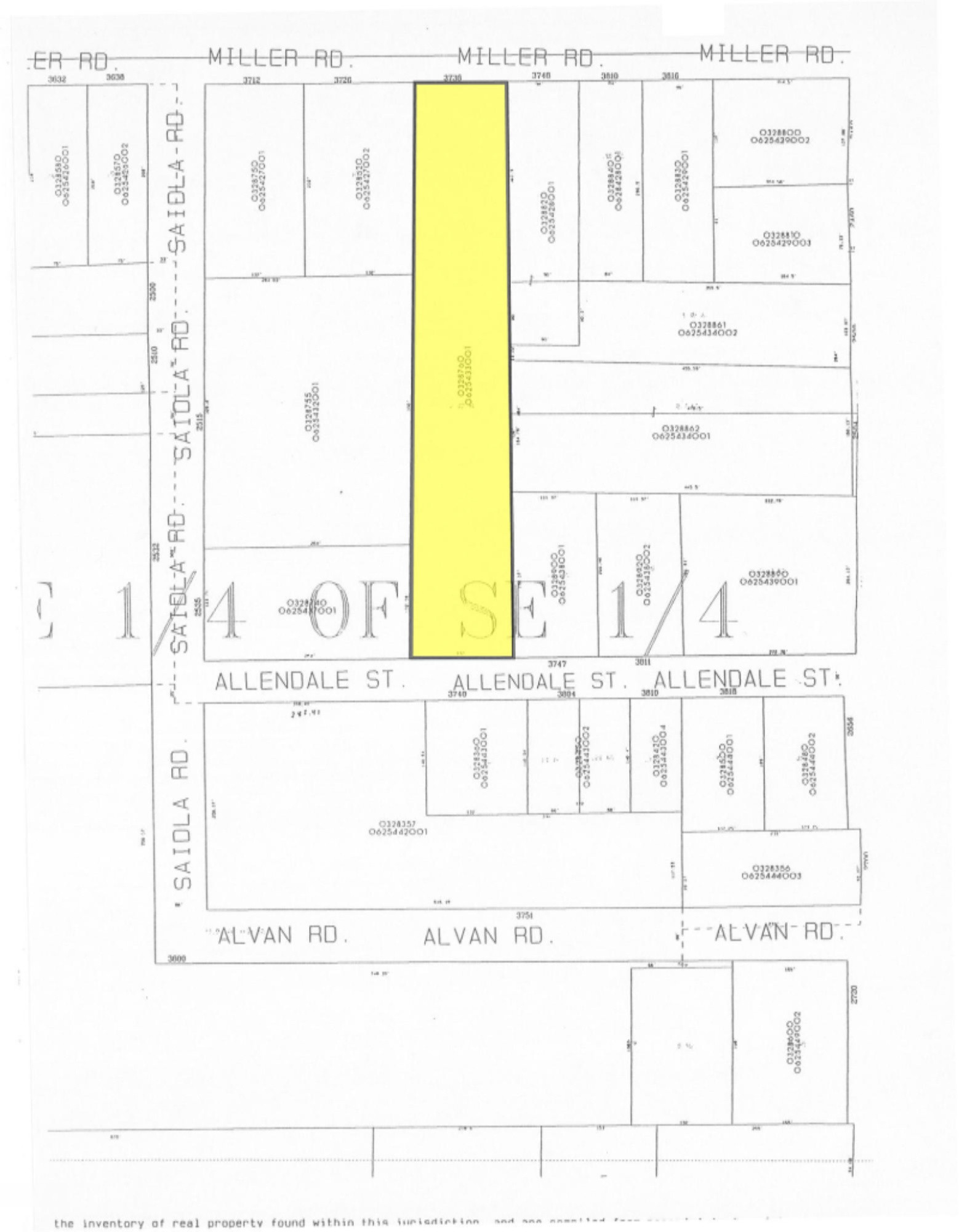 3736 Miller Road Kalamazoo, MI 49001 - Photo 4 of 4 Kalamazoo_3736 Miller_Plat Mapb