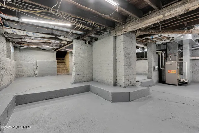 a view of a room with storage