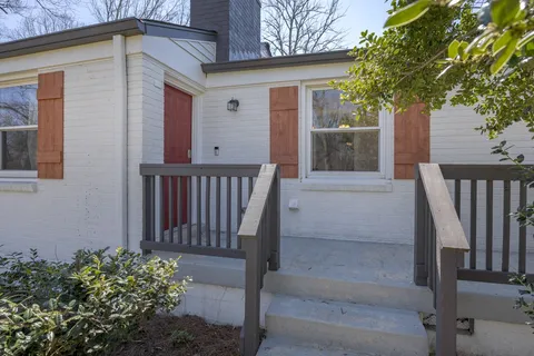 a view of front door and porch