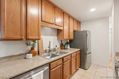 a kitchen with a stove and a microwave