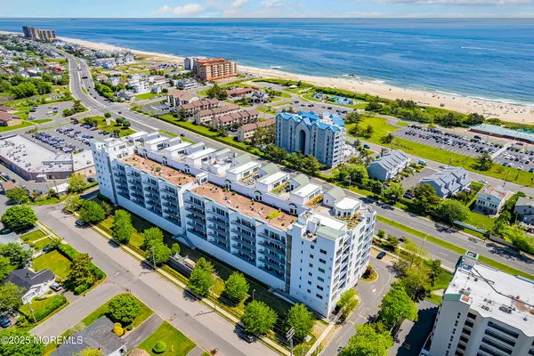 a view of a city from a balcony